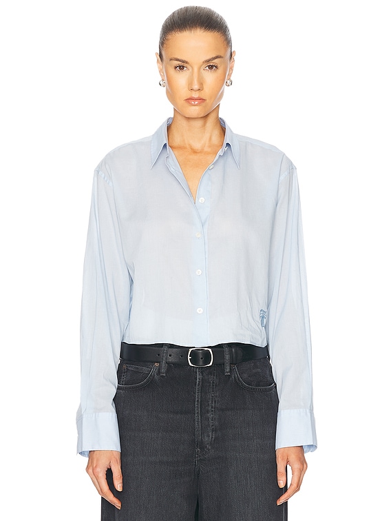Acne Studios Satai Shirt in Baby Blue | FWRD