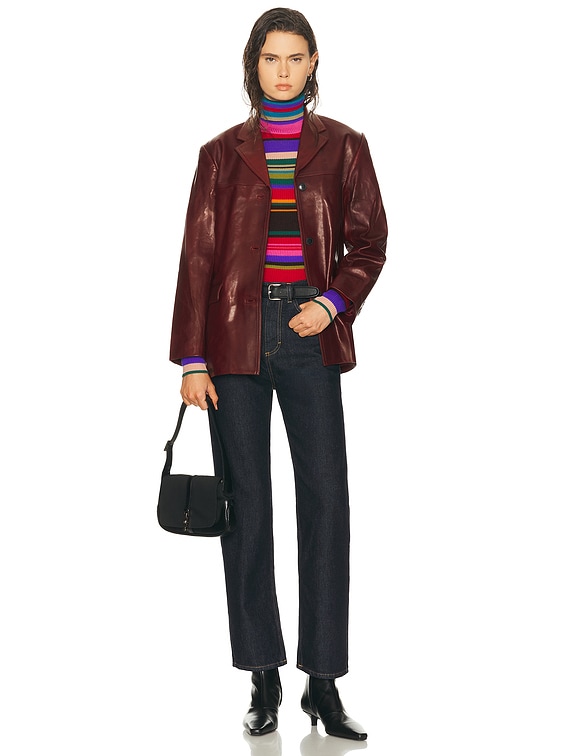 Acne Studios Kila Top in Red & Purple | FWRD