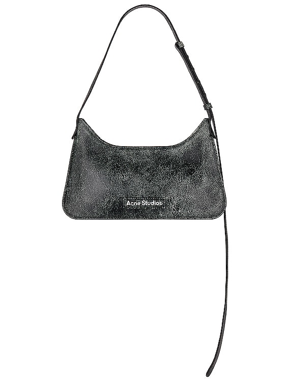 Acne Studios Platt Mini Crackle Bag in Black | FWRD