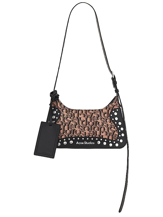Acne Studios Platt Mini Monogram Bag in Pink & Black | FWRD Acne Studios Platt Mini Monogram Bag in Pink & Black | FWRD