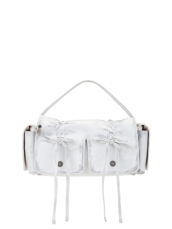 Acne Studios MULTIPOCKET VINTAGE バッグ - White & Grey | FWRD
