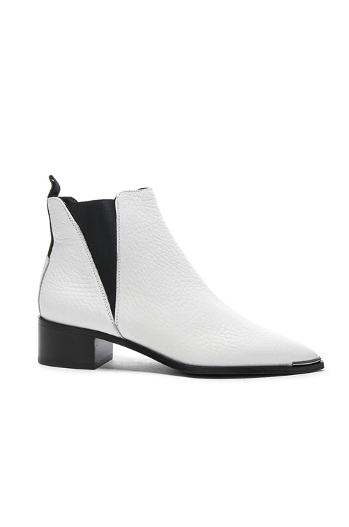 acne jensen boots white