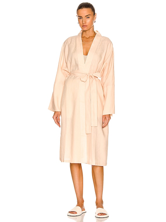 ASCENO The Athens Robe in Peach FWRD