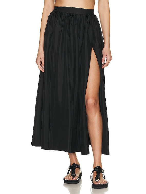 ASCENO Coco Skirt in Black FWRD