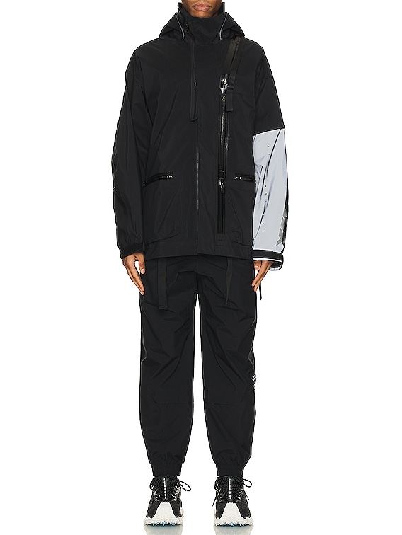 Acronym J115-gt 3l Gore-tex Pro Interops Jacket in Black & Silver