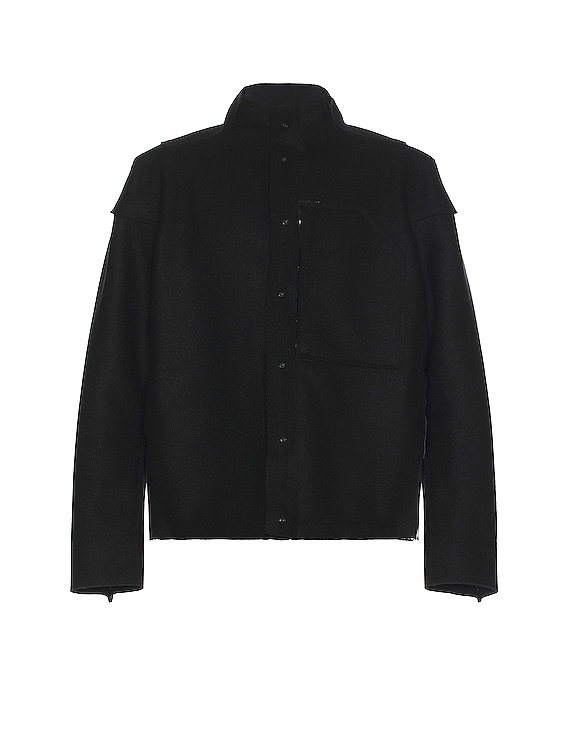 Acronym J70-bu Burel Wool Jacket in Black | FWRD