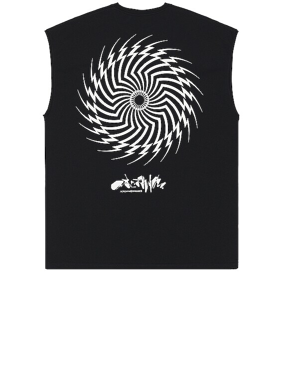 Acronym S25-pr-c Pima Cotton Sleeveless T-shirt in Black | FWRD