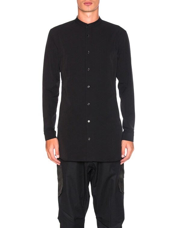 Acronym HD Jersey Long Sleeve Shirt in Black | FWRD