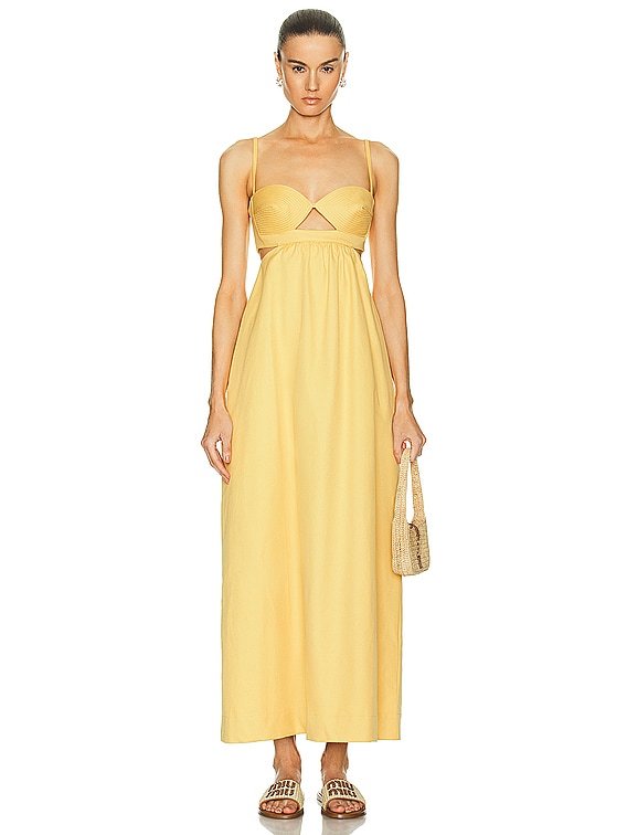 knee length dresses for ladies Oriana Metallic Gold Foil Knit Maxi Dress
