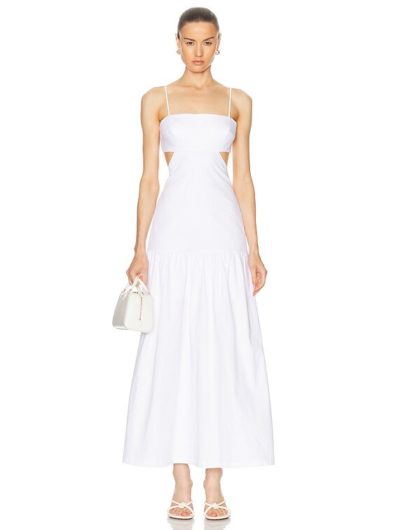white christmas dresses Same Long Sleeve Cut Out Maxi Dress