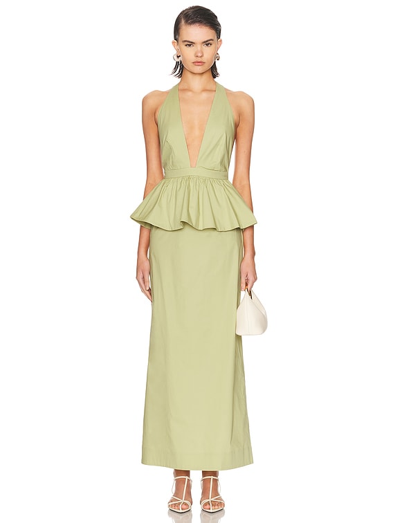 green polka dot dresses MGNY By Mori Lee 72718 main image 1