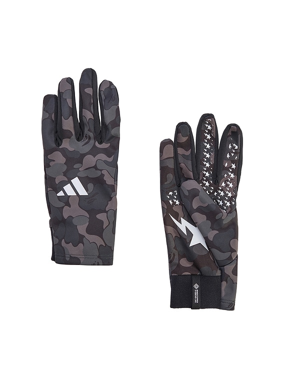 adidas Originals x Bape Gloves in Black | FWRD