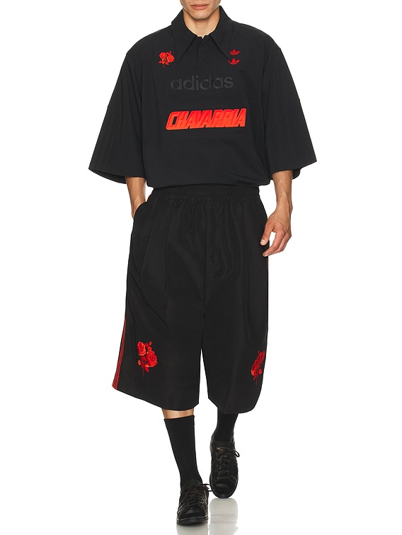 adidas Originals x Willy Chavarria Long Shorts in Black | FWRD