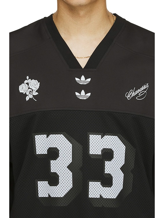 【Adidas x Willy Chavarria】 Football Jersey Black adidas Originals x Willy Chavarria Football Jersey Black in
