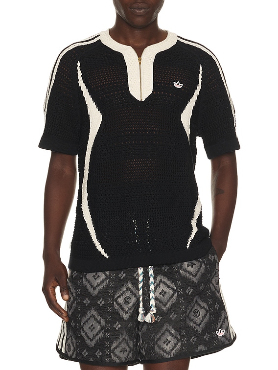 adidas Originals x Clot By Edison Chen Knit Jersey in Black | FWRD