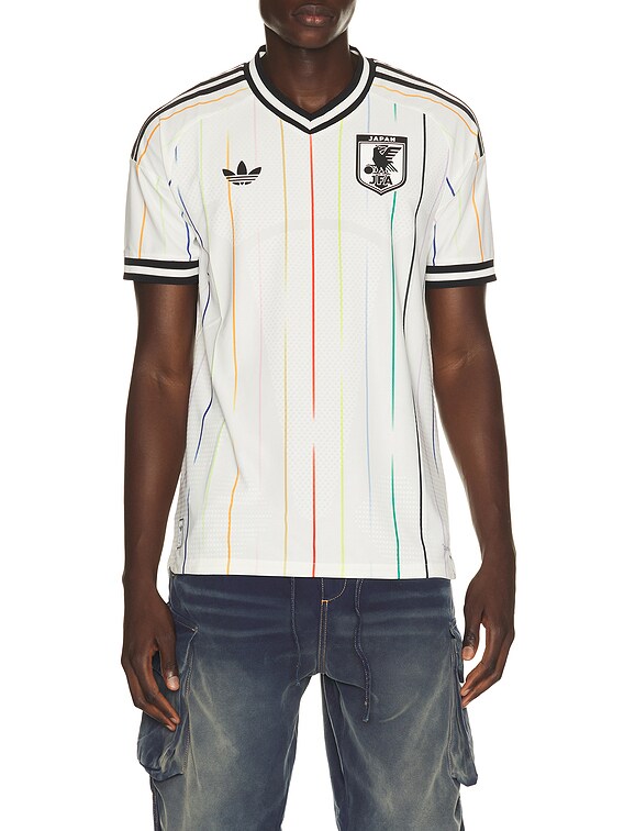 【JFA非売品】adidas JFA 半袖シャツ 白黒２枚セット　Mサイズ adidas Originals JFA Japan 26 Away World Cup Jersey in Off White