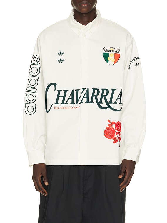 adidas Originals x Willy Chavarria Dress Shirt in Off White | FWRD