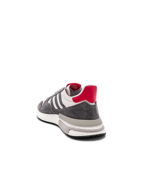 Adidas Originals Zx 500 Rm In Grey Four White Scarlet Fwrd