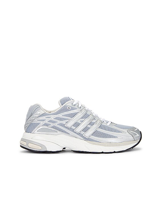 adidas Originals Adistar Cushion Sneaker in White, Silver