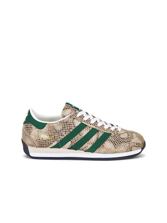 adidas Originals COUNTRY スニーカー - Aluminum, Dark Green