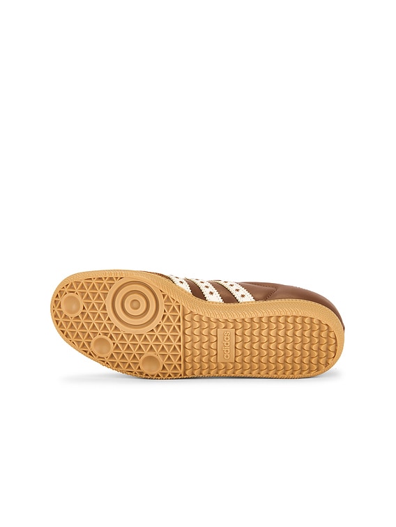 adidas Originals Samba OG Sneaker in Cloud White & Preloved Brown | FWRD