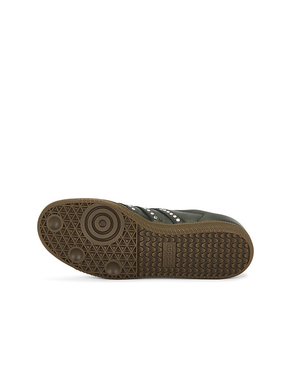 adidas Samba OG Shoes - Women's - Core Black / Legend Earth / Gum - 14