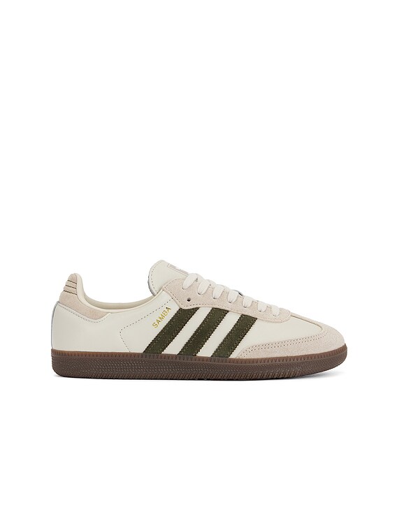 【美品】adidas Samba ホワイト adidas Originals Samba Og Sneaker in Aluminum, Medrkh, & Gum5 | FWRD