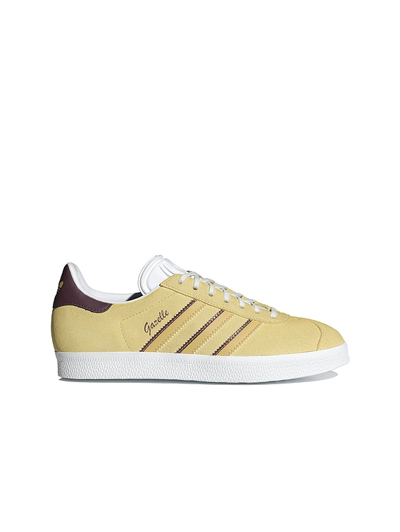 adidas Originals GAZELLE スニーカー - Almost Yellow, Oat, And Maroon | FWRD