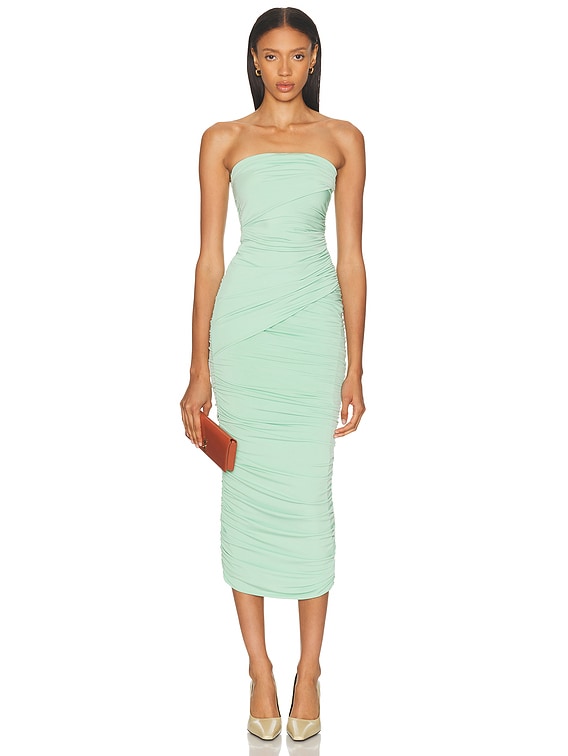 The Andamane Winnie Midi Dress in Mint | FWRD