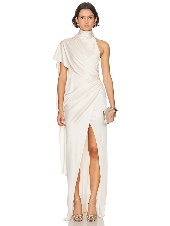 Waverly Cape Effect Maxi Dress