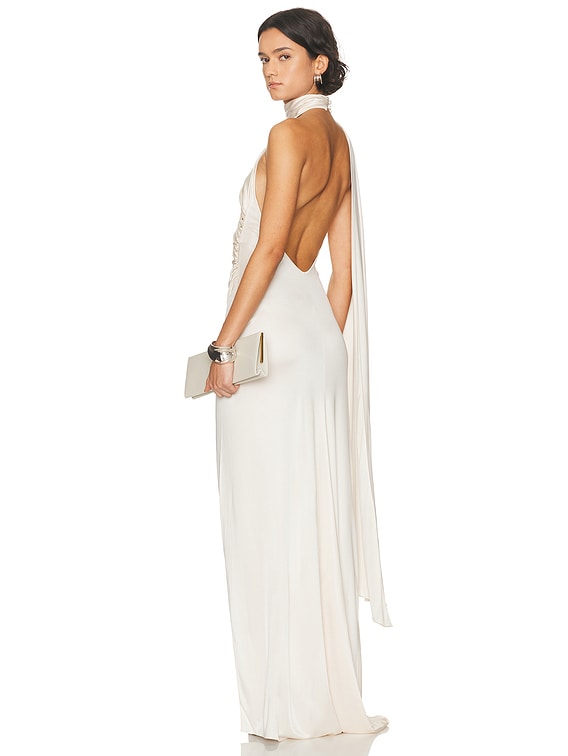 Waverly Cape Effect Maxi Dress