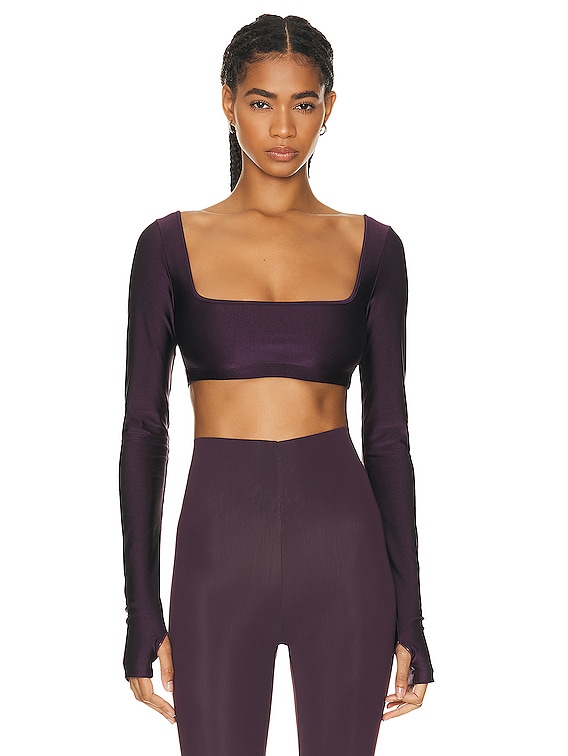 Tシャツ・カットソー THE ANDAMANE SS25 ORCHID CROP TOP (T170731BTJP177 999) Orchid Turtleneck Crop Top Black - The Andamane