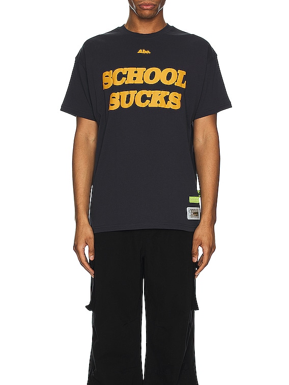 Advisory Board Crystals School Sucks T-shirt in Navy | FWRD