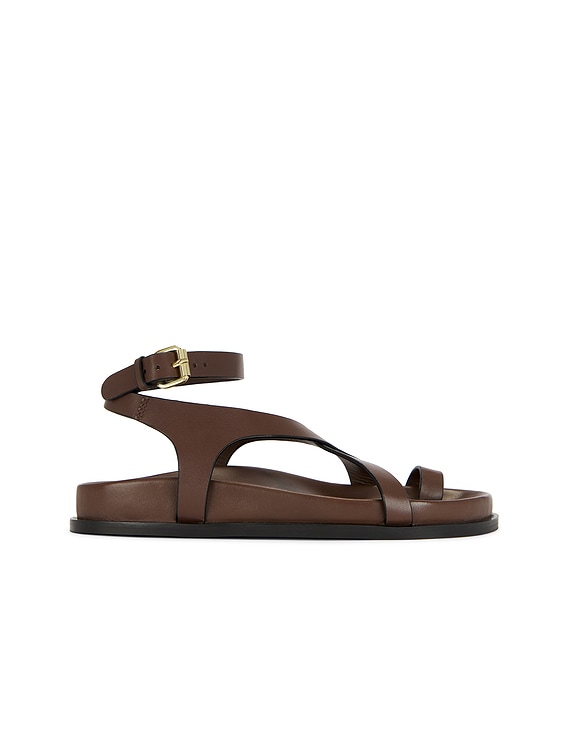 A.EMERY Jalen Slim Sandal in Walnut | FWRD