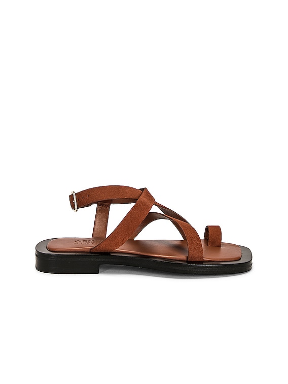 A.EMERY Spargi サンダル A.EMERY x Matteau Spargi Sandal in Paprika Suede | FWRD