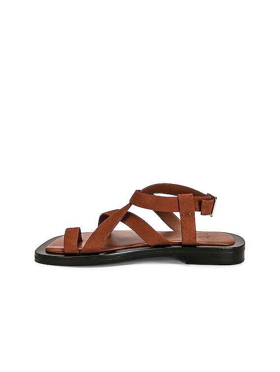 A.EMERY x Matteau Spargi Sandal in Paprika Suede | FWRD