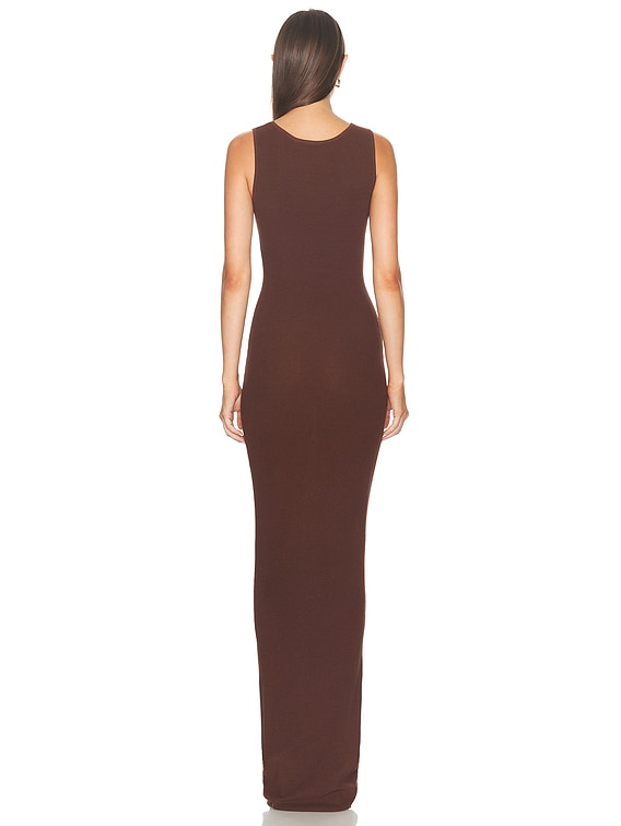 AEXAE Knit Tank Maxi Dress in Brown | FWRD