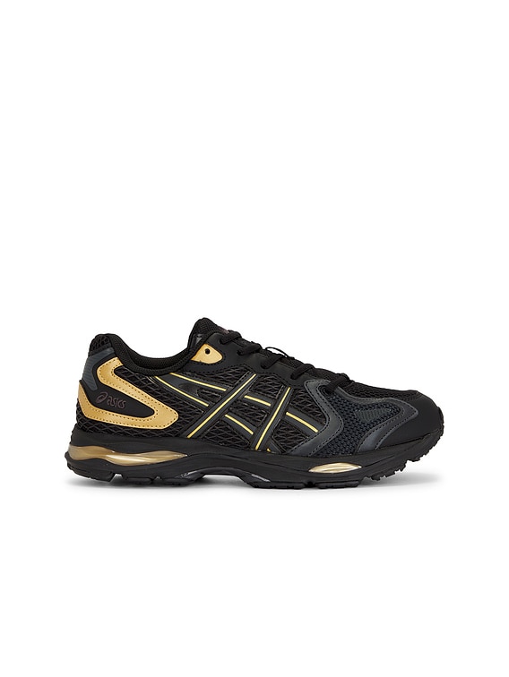 Asics Gel-K1011 in Black & Pure Gold | FWRD