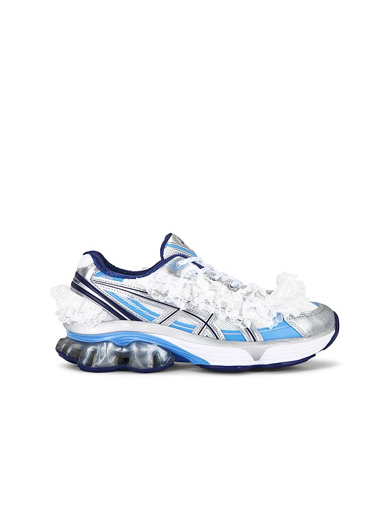 Asics X Shushu/Tong Gel-Kinetic Fluent in White & Dive Blue | FWRD