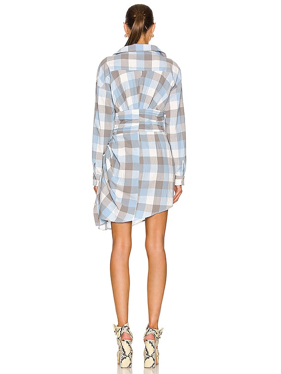 Atoir Vision Dress in Air Force Blue Check | FWRD