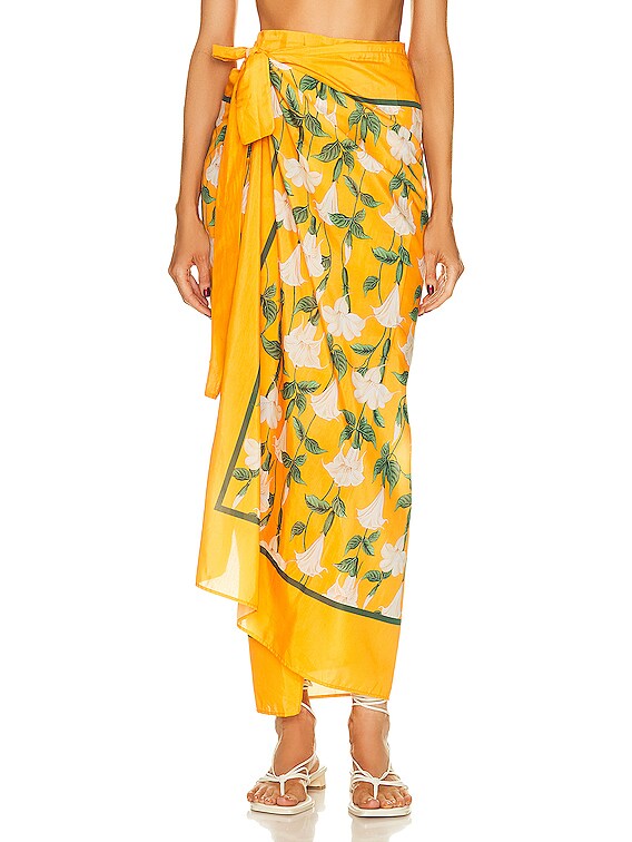 Armonia Yellow Tropical Sarong < CLOTHES