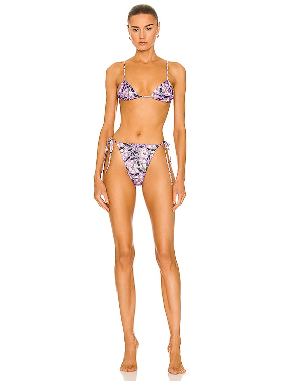 Agua by Agua Bendita Ipanema Bikini Bottom in Lila | FWRD