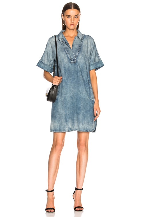 AG Jeans Amanda Dress in Pebble Shore | FWRD