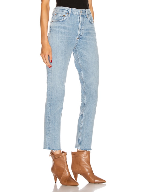 agolde remy high rise straight jeans