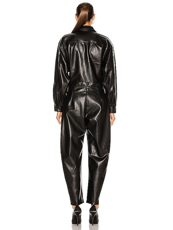 Vegan Leather 80 s Jumpsuit