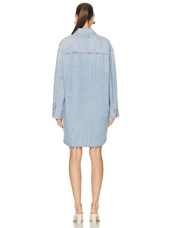 AGOLDE Jessa Shirt Dress in Flush Flush FWRD