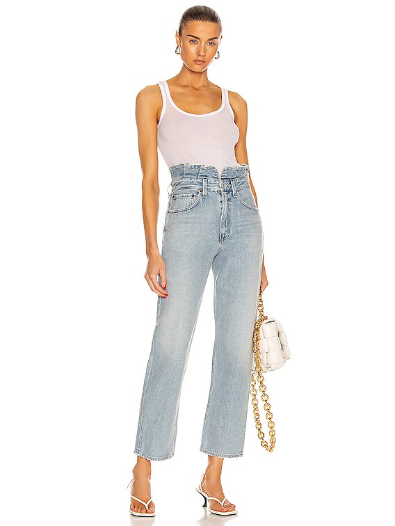 AGOLDE Lettuce Waistband Reworked High Rise Fitted 90s buy Jeans - Revival