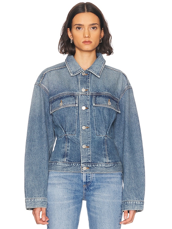 AGOLDE Zyla Cinch Jacket in Cascade | FWRD