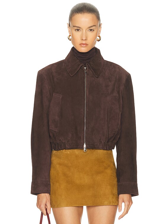 Nahlia Cropped Suede Jacket