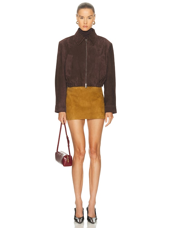 Nahlia Cropped Suede Jacket